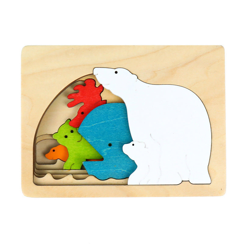 11 pieces Children's Educational Odorless Wooden Toys