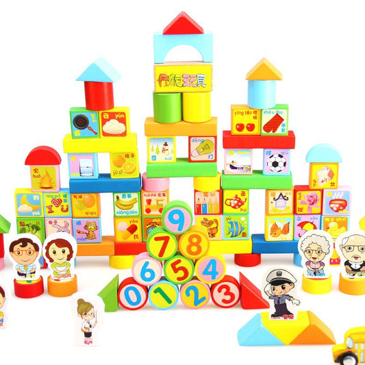 Macaron Large Particle Building Blocks Children's Early Education Educational Toys