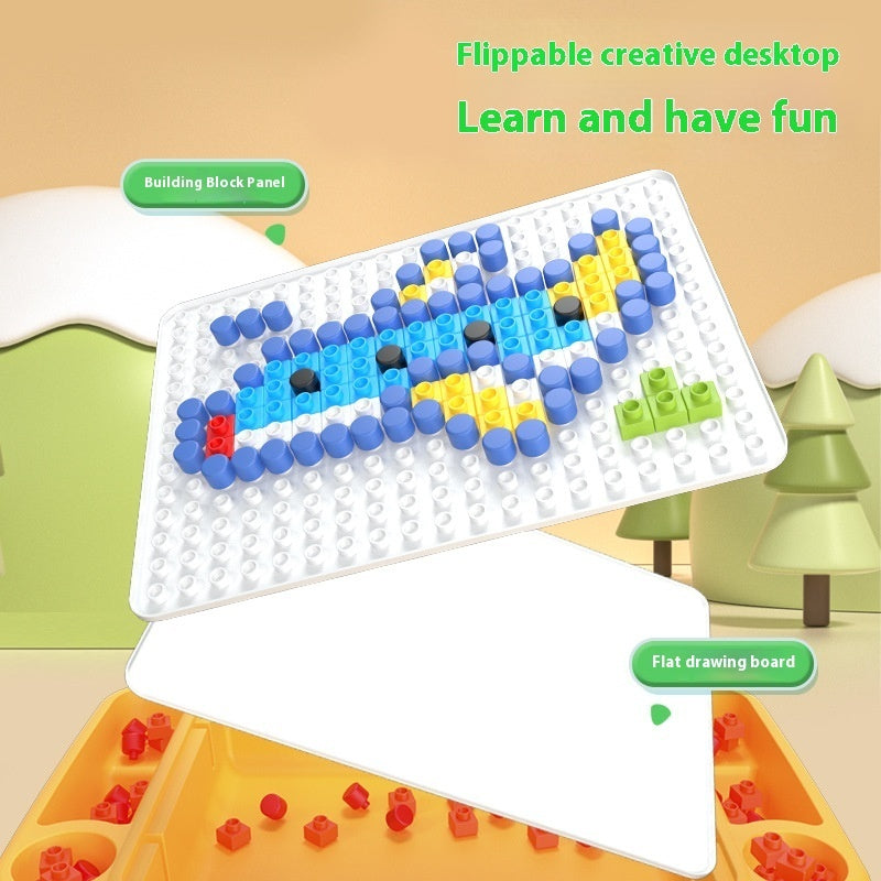 Educational Toys Mushroom Nail Building Blocks Splicing