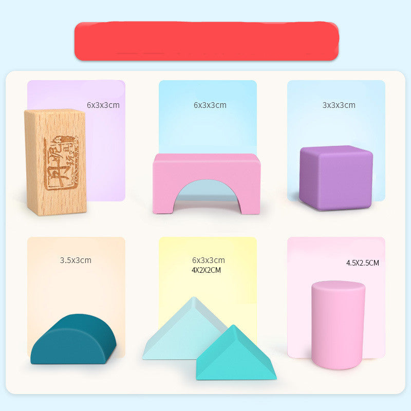 Macaron Large Particle Building Blocks Children's Early Education Educational Toys
