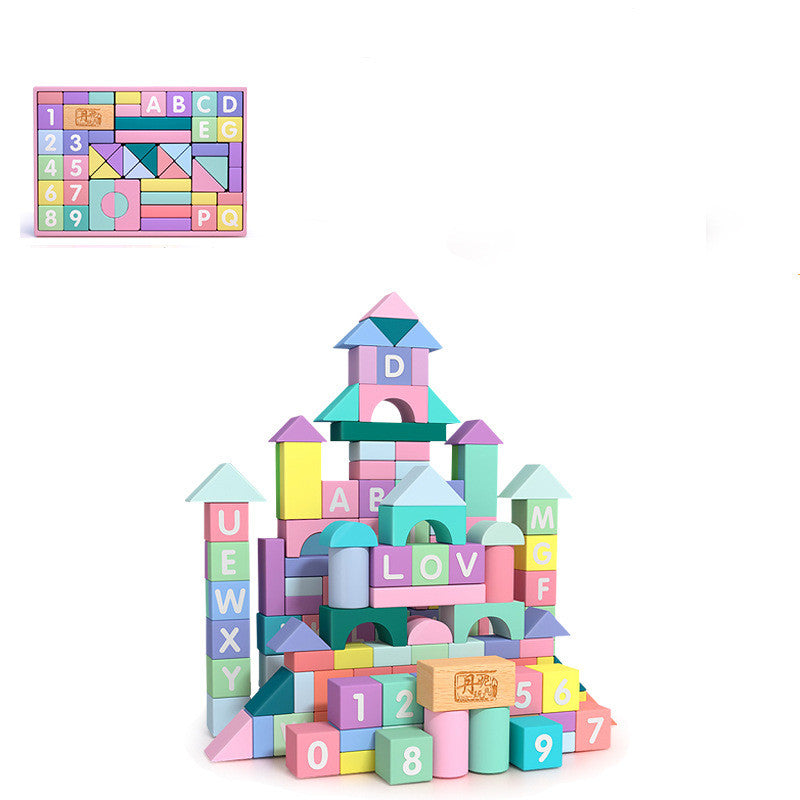 Macaron Large Particle Building Blocks Children's Early Education Educational Toys