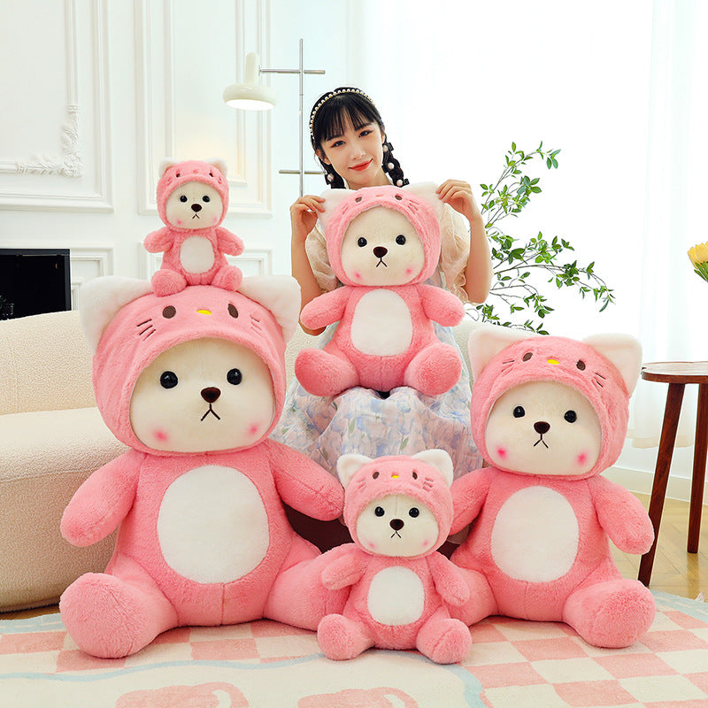 Transform Doll Plush Toys Bear Pillow