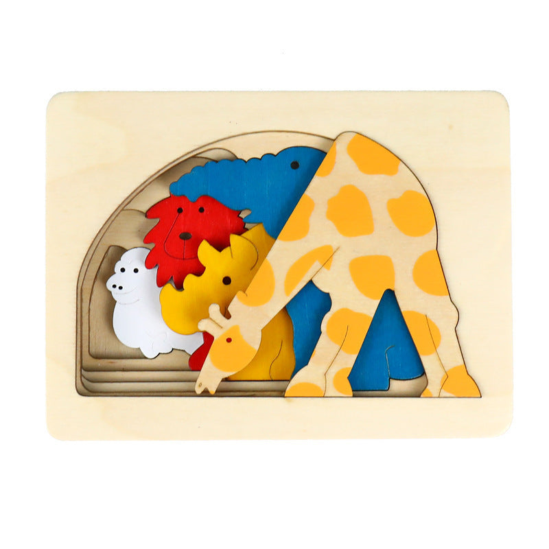 11 pieces Children's Educational Odorless Wooden Toys