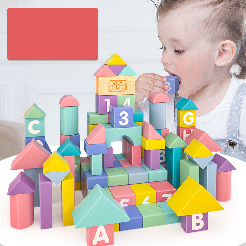 Macaron Large Particle Building Blocks Children's Early Education Educational Toys