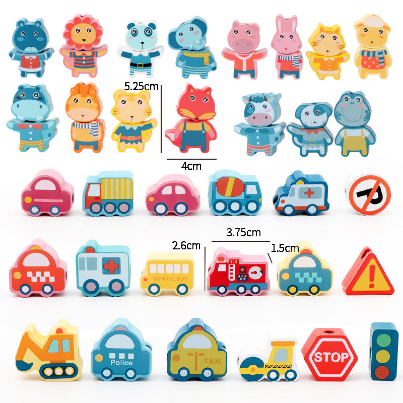 Children's Fashion Educational Wooden Bead Toys